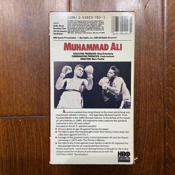 Muhammad Ali - Sports Illustrated Video GOAT (VHS, 1989) HBO Boxing's Best - Picture 2 of 6